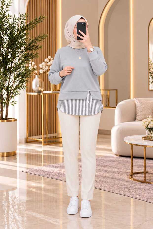 Modern Women's Shirt with Detailed Tunic Design