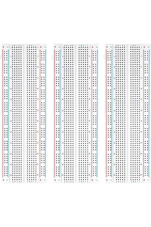 Breadboard 830 Point Solderless Prototype- Pack of 3