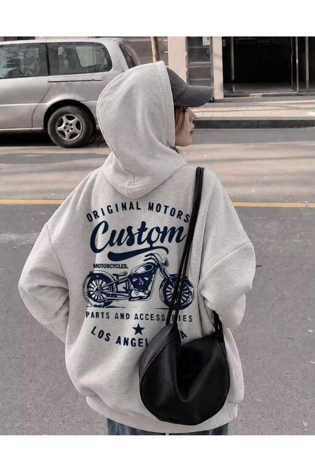 Unisex Original Motors Custom Los Angeles Visual Printed Hooded Sweatshirt