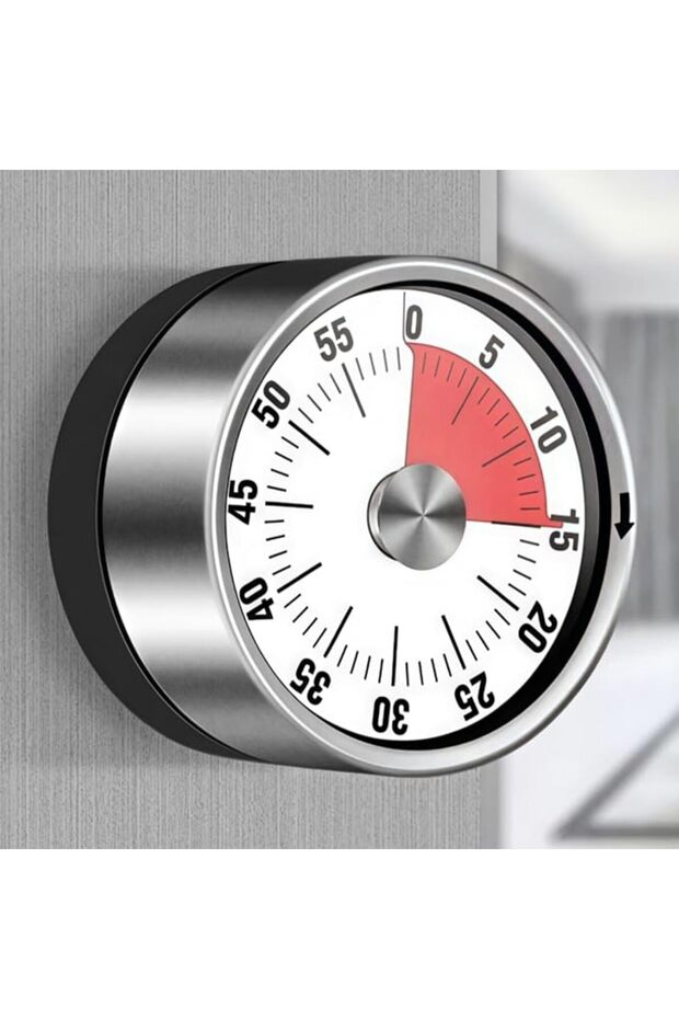 Mechanical Kitchen Timer, 60 Minute Visual Cooking Timer, Magnetic Stand Back, Manual Countdown Cloc
