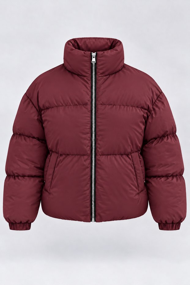 Bsk Model Inflatable Thick Lined Winter Coat
