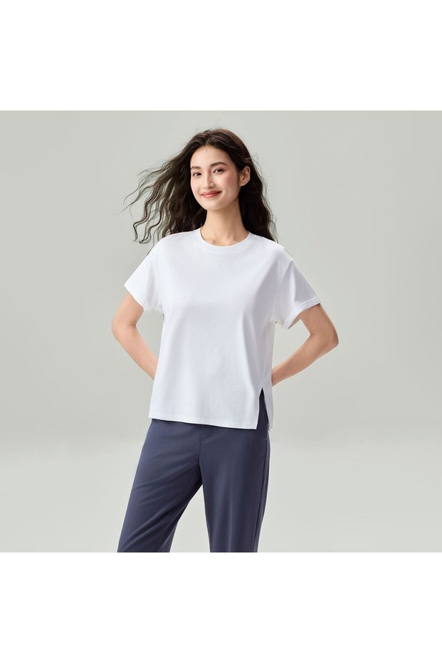 Women's Boyfriend Liquid Touch Side Slit Tee