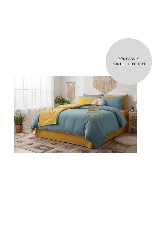 Double Duvet Cover Set 180/200 Fitted Sheet 180/220 Quilt Cover 4 Pillowcases