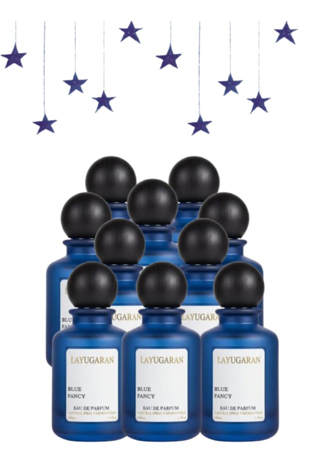 10 قطع عطر فاخر أزرق 100 مل