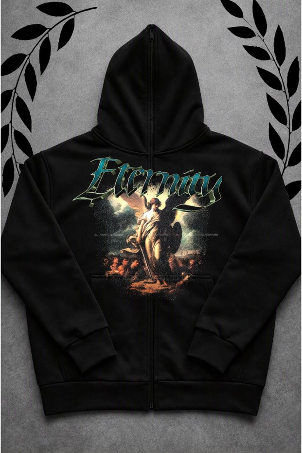 Full Zip-Up Upgrade Full Zipper Printed Sweatshirt Supertee Design Dragon Series