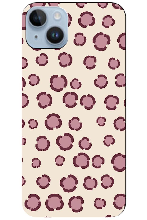 iPhone 15 Plus Leopard Dot Burgundy (Burgundy)