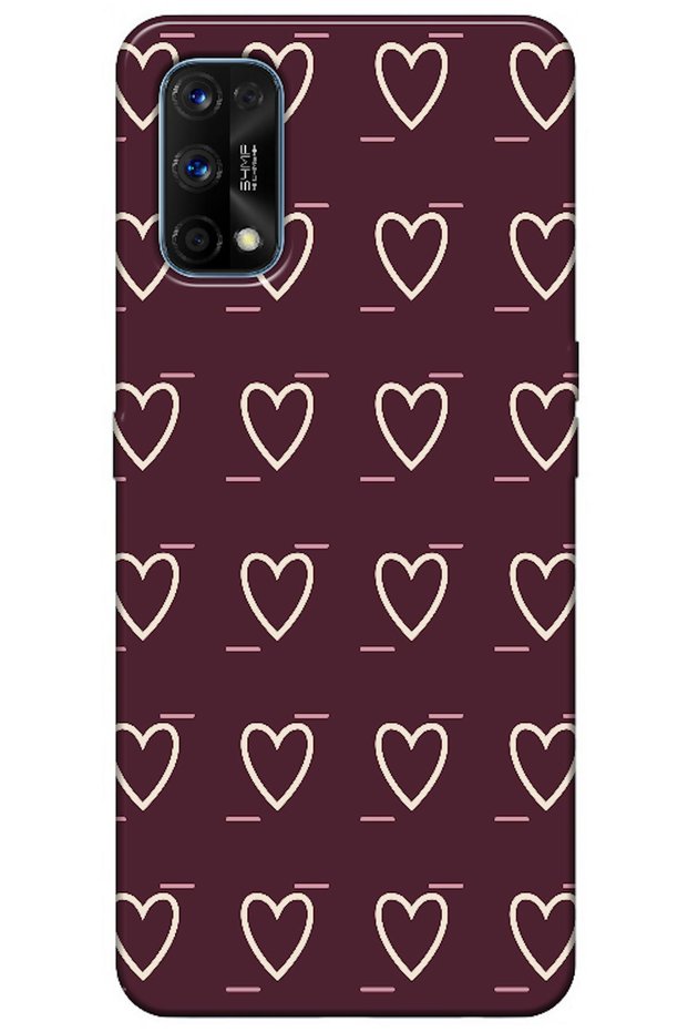 Realme 7 Pro Line Heart Burgundy (Burgundy)