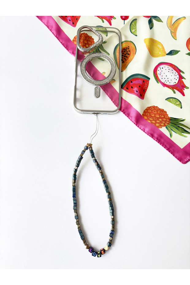 Trendy Beaded Phone Charm - Phone Decoration / Wristlet