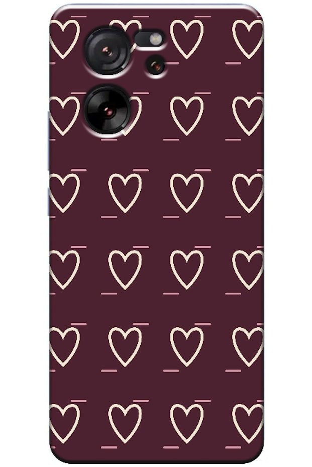 Mi 13t Line Heart Burgundy (Burgundy)