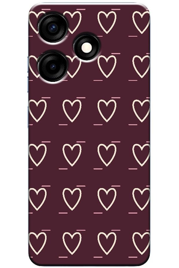 Tecno Spark 10C Line Heart Burgundy (Burgundy)