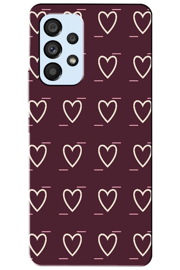 Samsung Galaxy A53 5g Line Heart Burgundy (Burgundy)