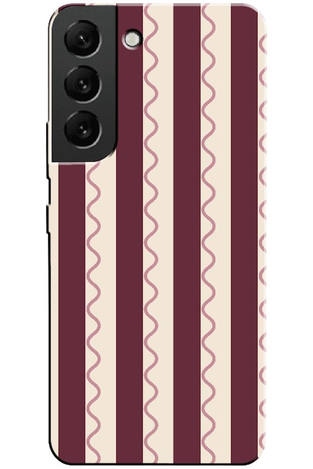 Samsung Galaxy S22 Plus Wave Stripe Burgundy (Burgundy)