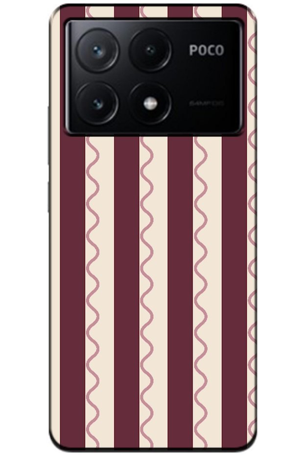 Poco X6 Pro 5g Wave Stripe Burgundy (Burgundy)