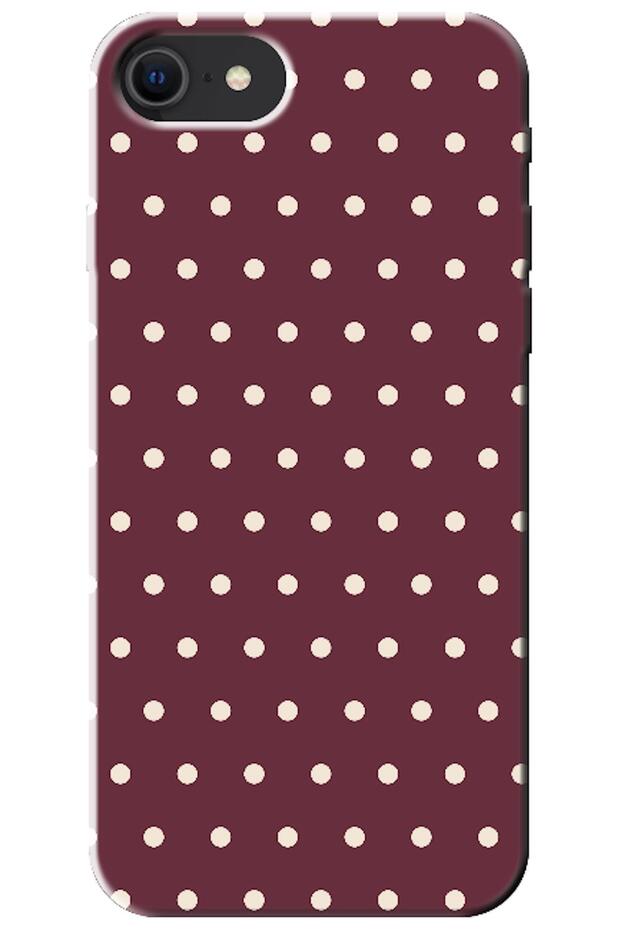 iPhone Se 2020 Polka Burgundy (Burgundy)
