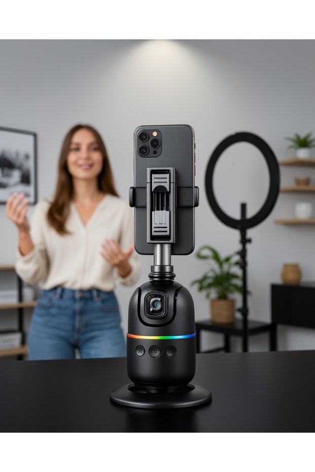 حامل ثلاثي القوائم ذكي للمكتب مع خاصية تتبع الوجه 360 درجة °   جهاز تتبع تلقائي UCZZZP03TRİPOD-8