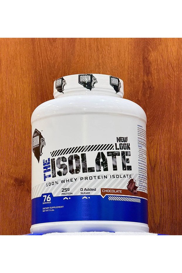 Gibbon Isolate Whey Protein Isolate, Chocolate , 5 Lb, 73 Servings