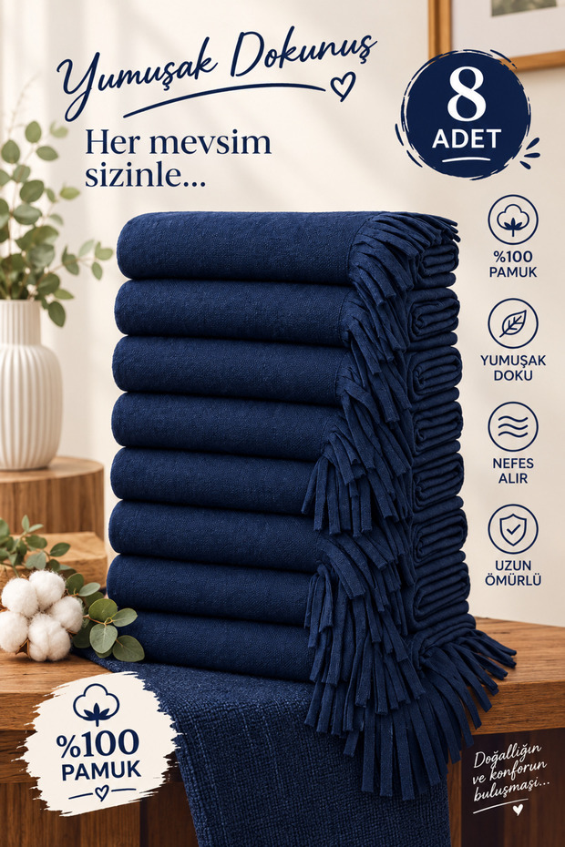 Unisex Winter 8-Piece Cafe Restaurant Shoulder Shawl