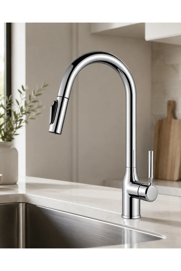 Water Purified Spiral Kitchen Sink Faucet - 3-Way Sink Faucet - Spiral and Water Purification System