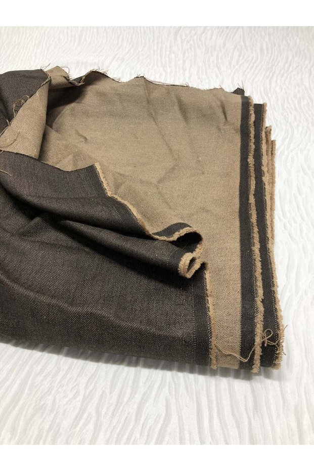 Winter Denim Fabric Lightly Stretchable Thick, Piece 110X140 cm - Brown