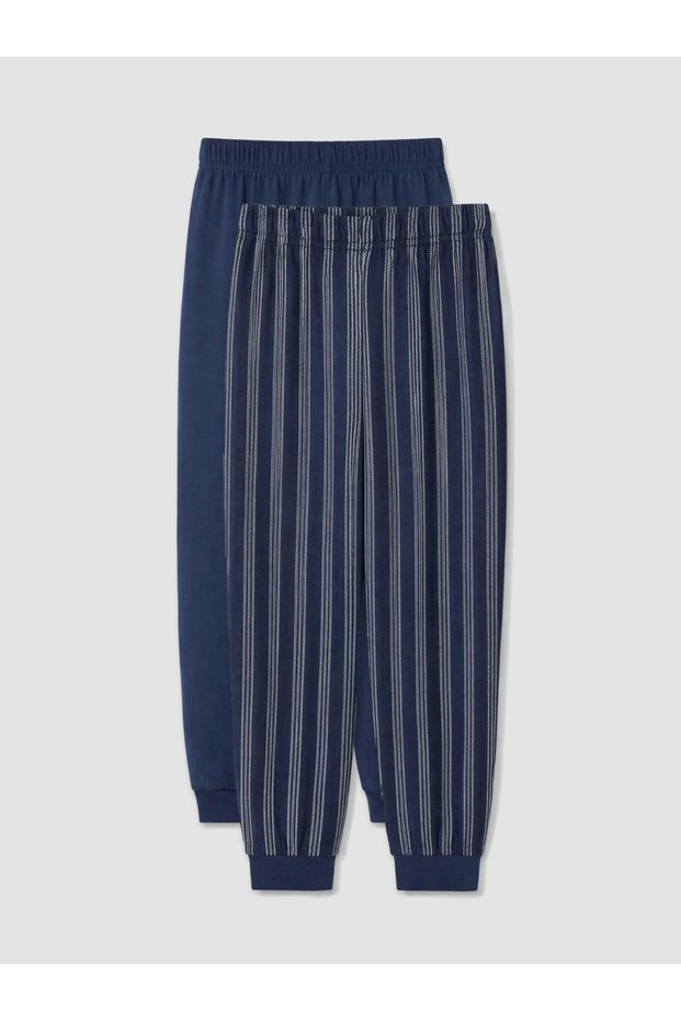 Navy Blue 2-Piece Boys' Pajama Bottoms