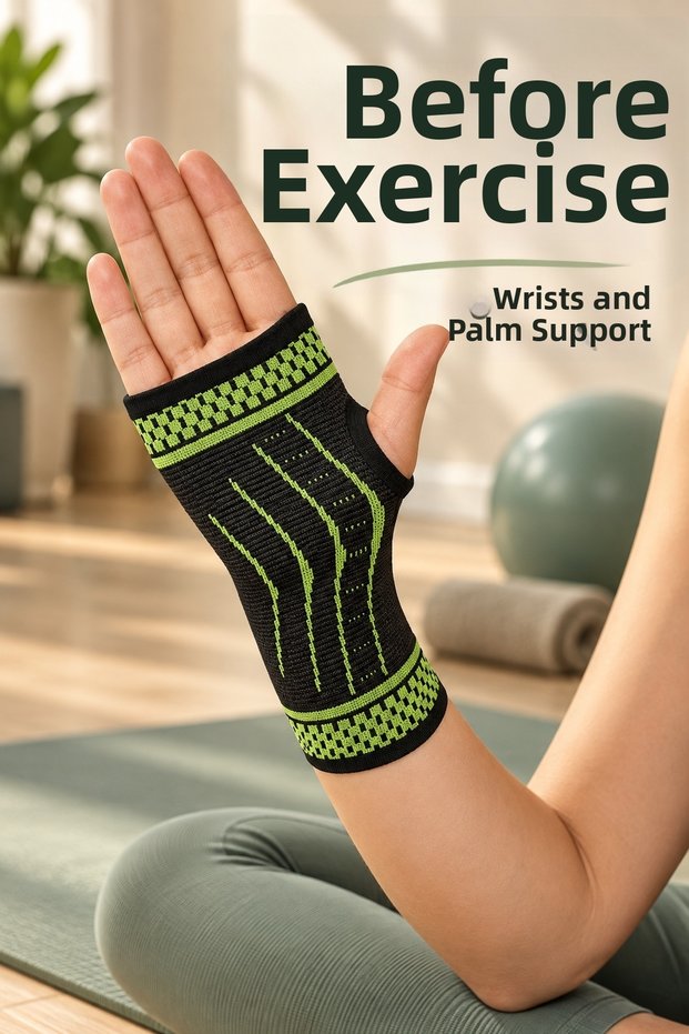 Athlete Wristband with Palm Support for Fitness and Training