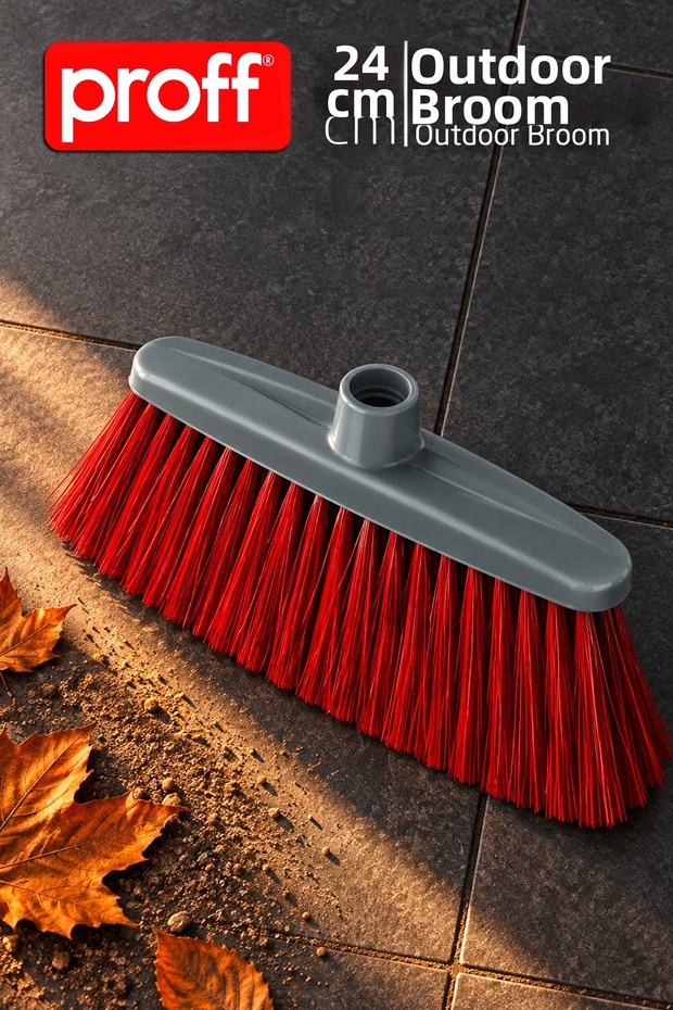24 cm Outdoor Vacuum Cleaner Head - Hard-Bristled, Handle-Free Garden, Terrace and Balcony Vacuum Cleaner