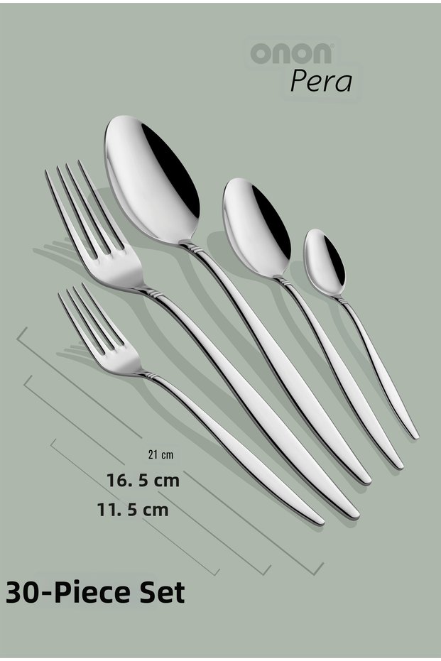 Pera 30 Piece Fork Spoon Set 18/10