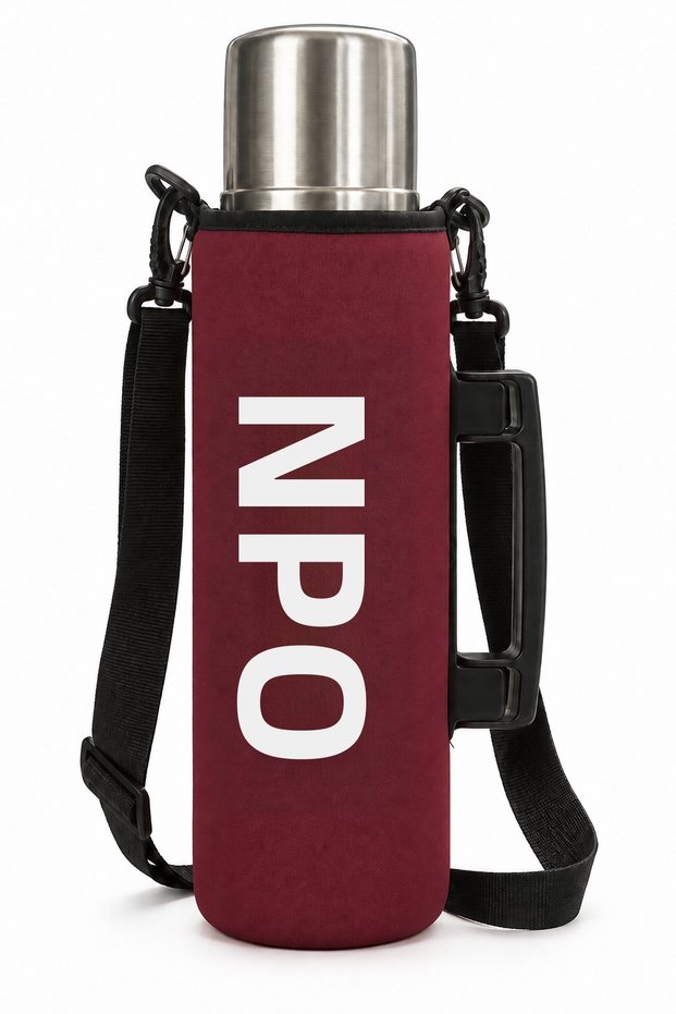 Nt01 2-Layer Vacuum Technology 24H Hot 48H Cold 72H Ice Protection Steel Thermos with Burgundy Case