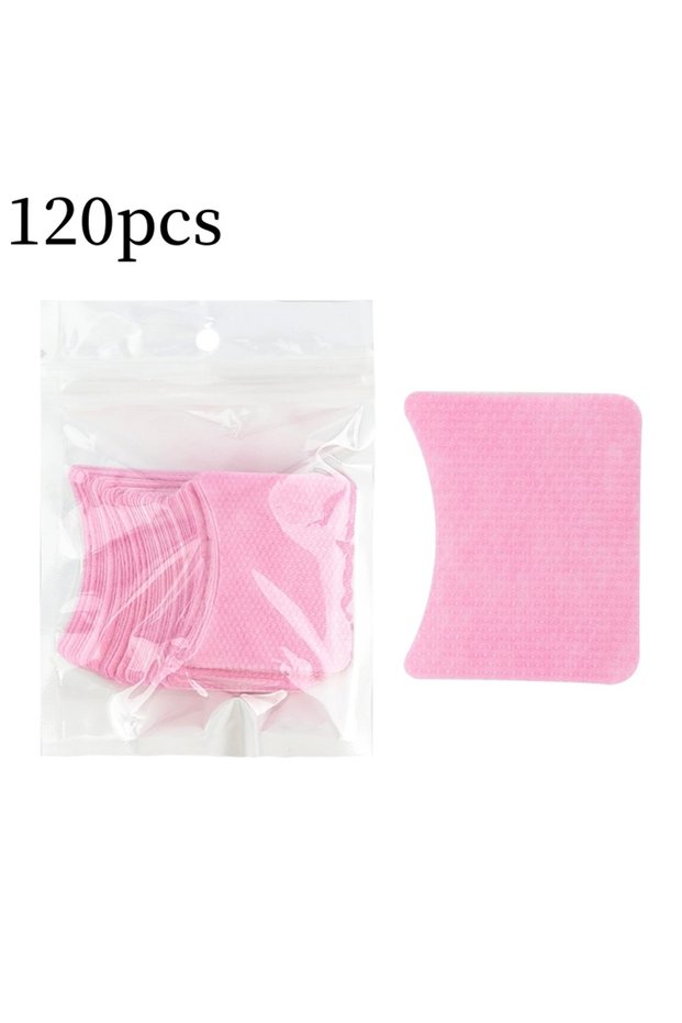 Pink 120pcs 40/200Pcs Disposable Cotton Eyelashes Patch Sticker For Removing Eyelashes Under Eye Pap