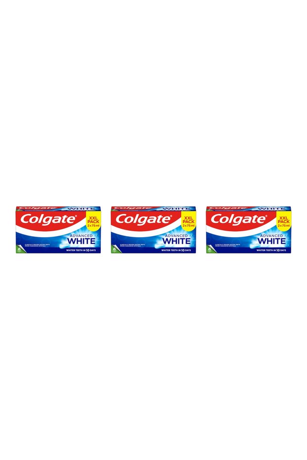 3x PACK Advanced White Toothpaste Pack 2x75 ml