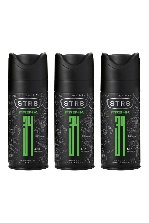 3x PACK Deodorant spray FR34K, 150 ml