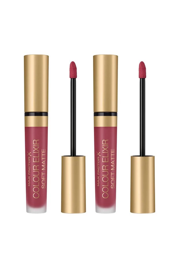 Pachet 2x Ruj lichid mat catifelat Colour Elixir – 035 Roșu estompat