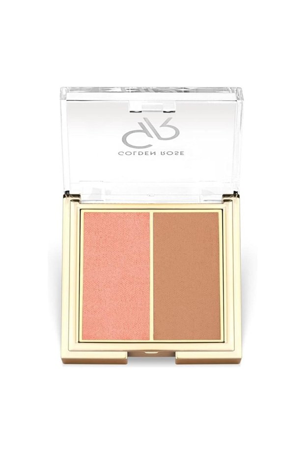 Iconic Blush Duo No: 01 Rose Nude - Dual Matte and Satin Blush