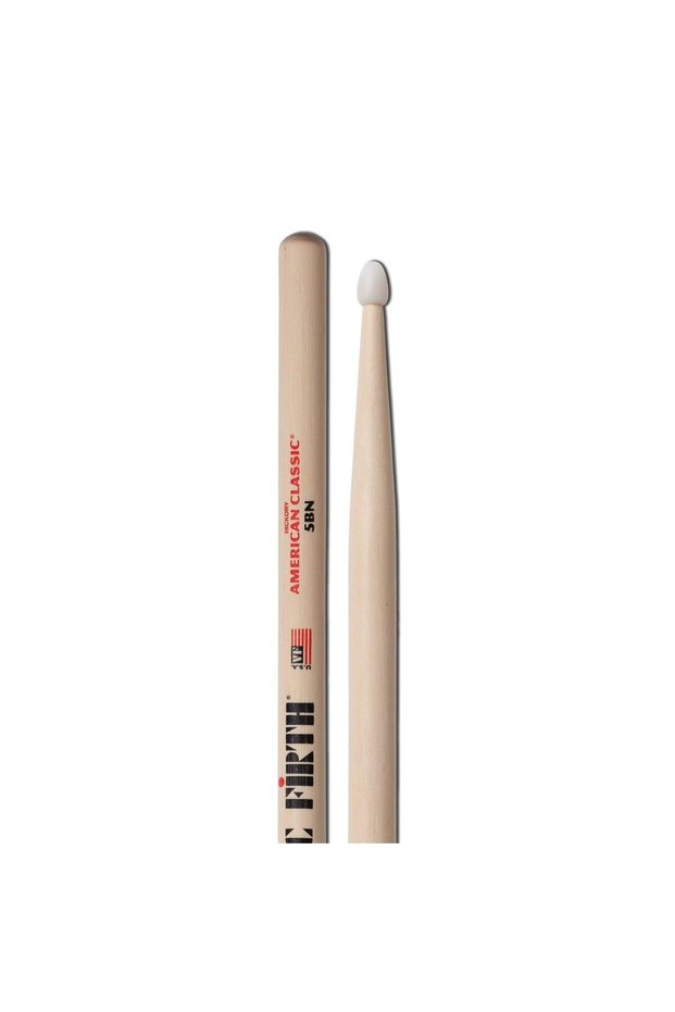 Drumsticks (Pair) 5Bn, Hickory, 0.595"X16", Medium Tape