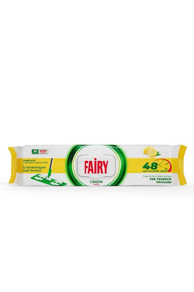 Multi-Purpose Mop Compatible Floor Cleaning Towel 50 Sheets |   Lemon Oil |   White Vinegar Carbonate |   48