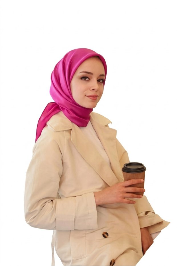 Reyon Scarf Satin Textured 95X95