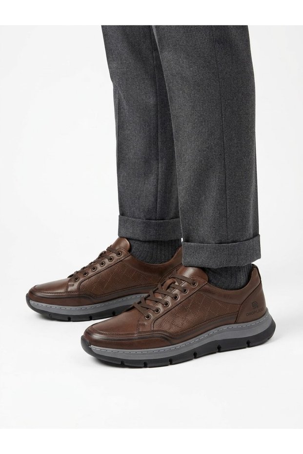 Men's Genuine Leather Winter Shoes Non-Slip Orthopedic Sole 284