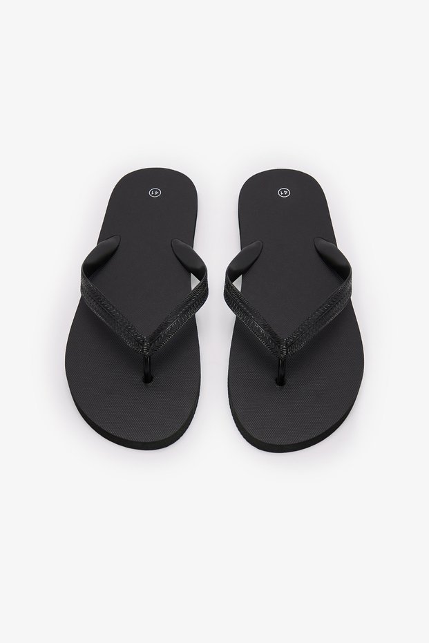 Men's Black Tom Slippers