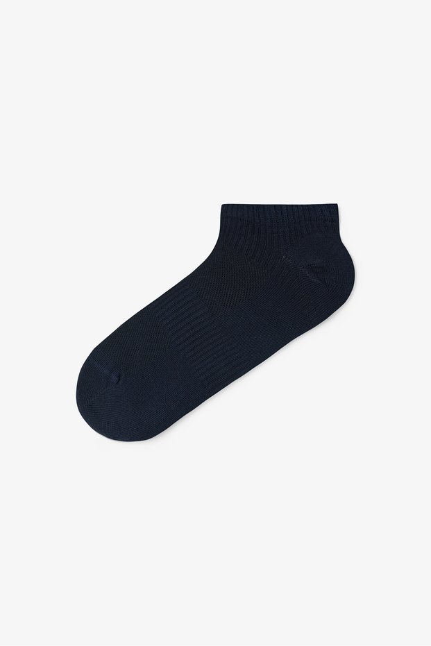 Navy Blue Men's Cotton Sports Booties Socks