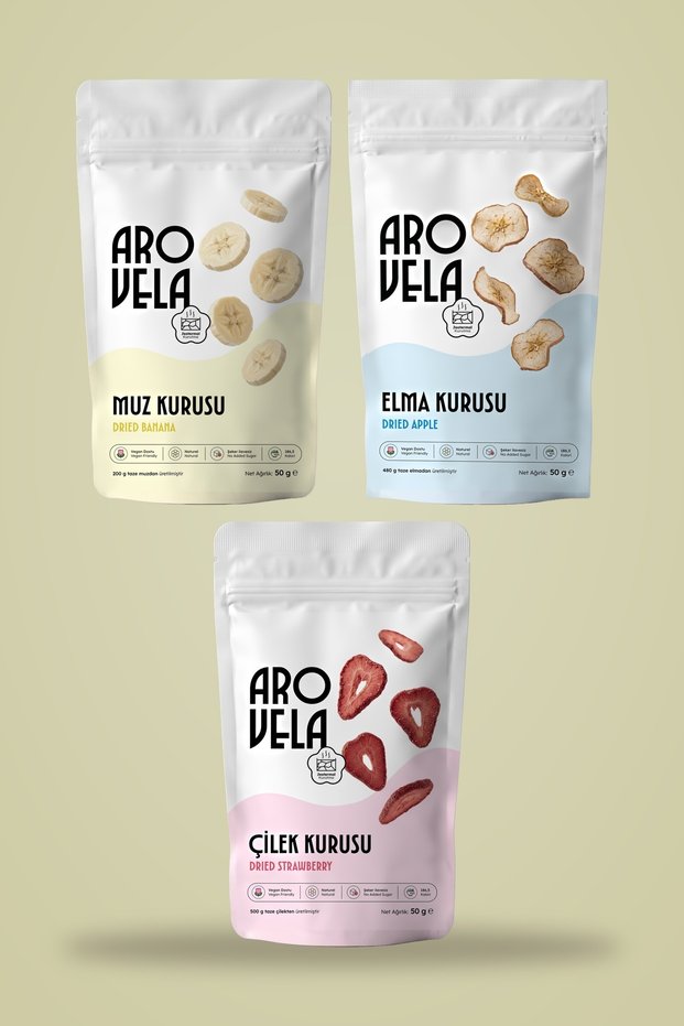 Children's Favorites 3-Pack of Dry Fruit Chips - Banana, Apple, Strawberry