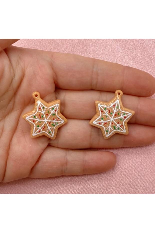 5 20pcs resin Christmas pendants, DIY jewelry making earrings, necklaces, keychains, jewelry accesso