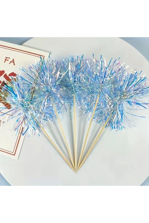 Blue 5 Colorful Cake Decoration Cake Plugin for Birthday and Party Decoration Baking