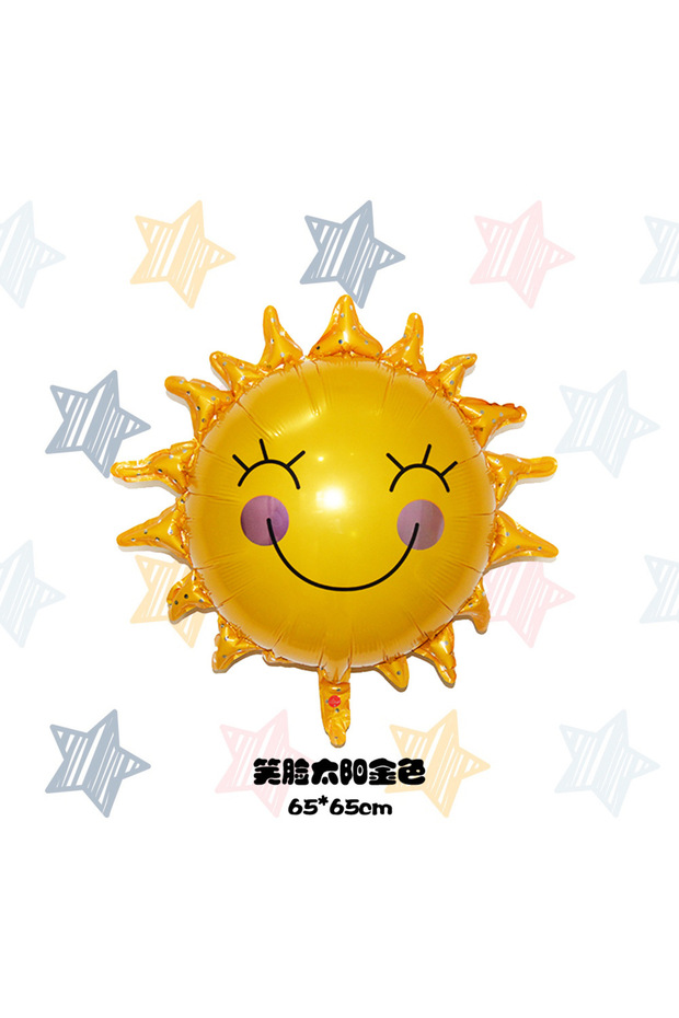 Other Sun Cartoon Clouds Sun Moon Stars Aluminum Foil Balloons Birthday Home Party Decorations Photo