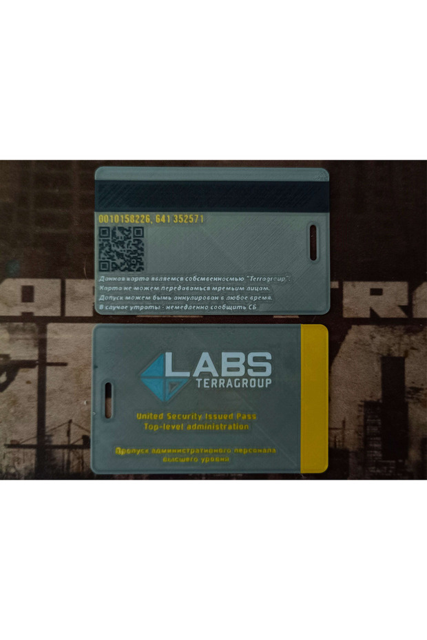 Escape from Tarkov Black Keycard - Black Card Decorative Item Product (Physical Real Product)