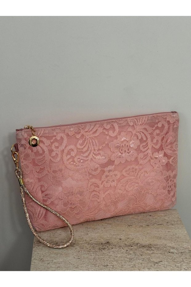 Women's Pink Laced Portfolio Bag