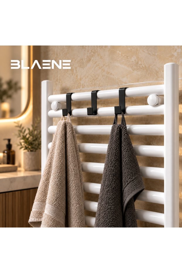 Stainless Steel 3-Piece Over-The-Door Towel Rack Kitchen Cabinet Hanger Shower Cabin Hanger Towel Robe Hanger Without Drilling - Bth-020