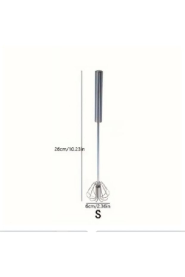 S- Baking Tool Whisk Stainless Steel Thickened Mixer Semi-Automatic Egg Beater Manual Mini Silicone