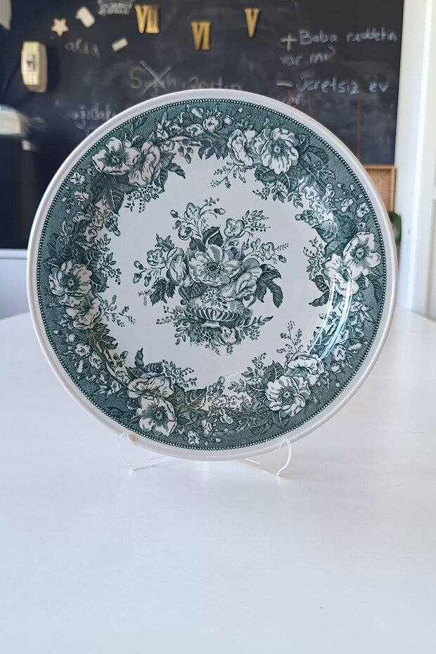 Balmoral Antique Porcelain Serving Plate Green