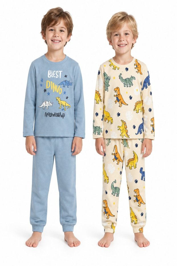 Children's Pajama Set – Cotton Lycra and Interlock Combed Cotton Fabric – Ages 2-10