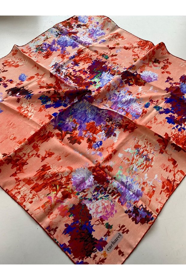 Tivil Silk Scarf 4214701 - 311 Yavruağzı Abstract Pattern